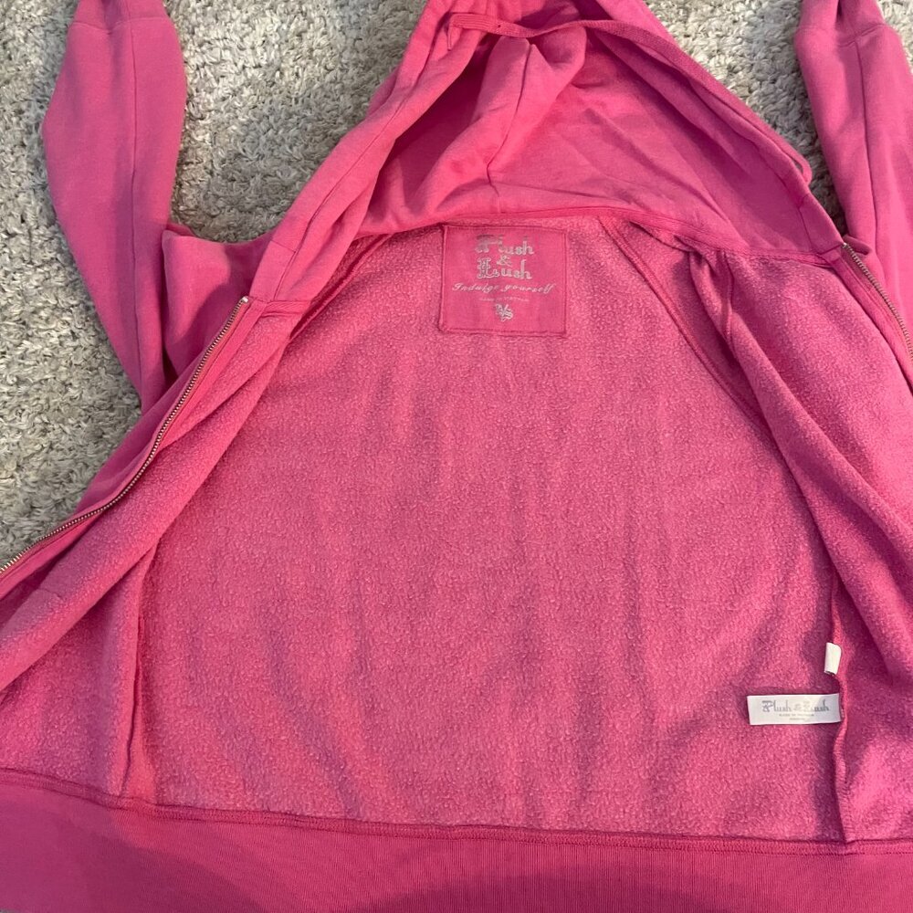 RARE Y2K Victoria’s Secret Zodiac Rhinestone Zip Hoodie M - Picture 7 of 7